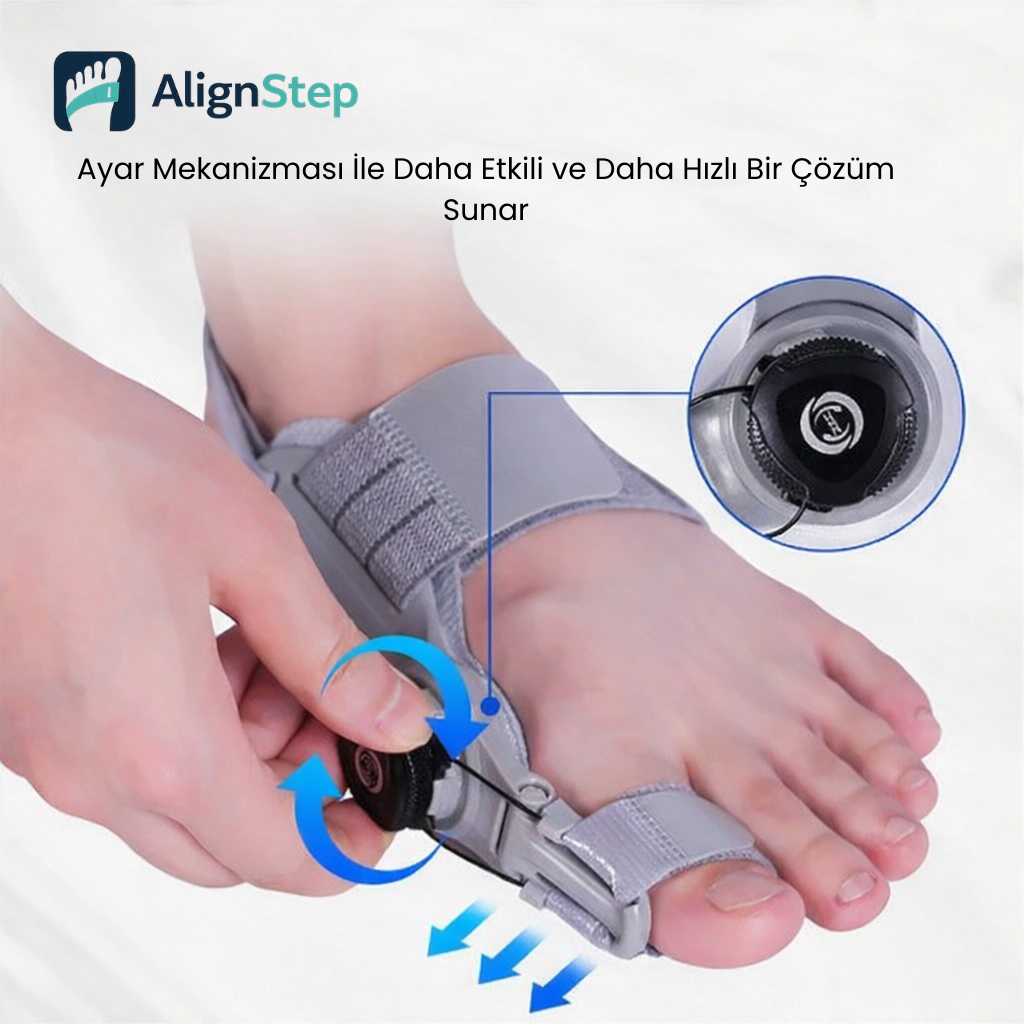 AlignStep™ Bunion Splint – Ayarlanabilir Başparmak Destek Ateli